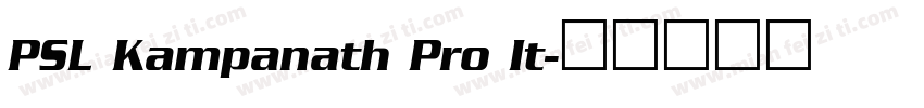PSL Kampanath Pro It字体转换